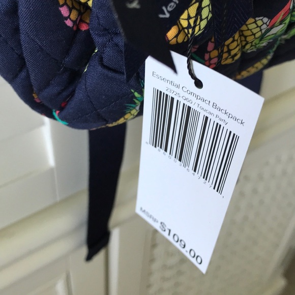 Vera Bradley toucan party pineapple backpack mini main image 7